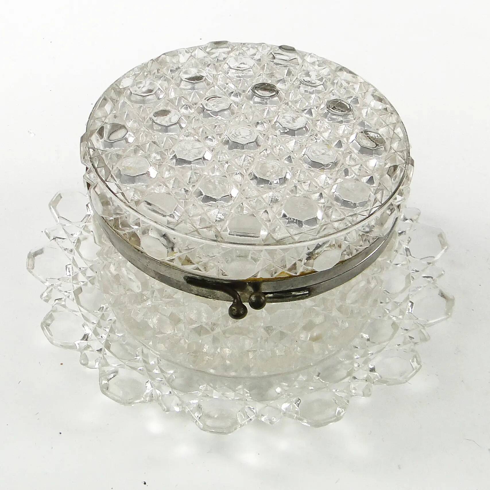 Art Deco bonbonniere, glass, HSG Ząbkowice, Poland, 1930s