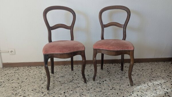 Pair of Louis Philippe style chairs