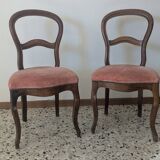 Pair of Louis Philippe style chairs