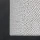 1970s Italian Glass Table Lamp with Boucle Fabric Shade