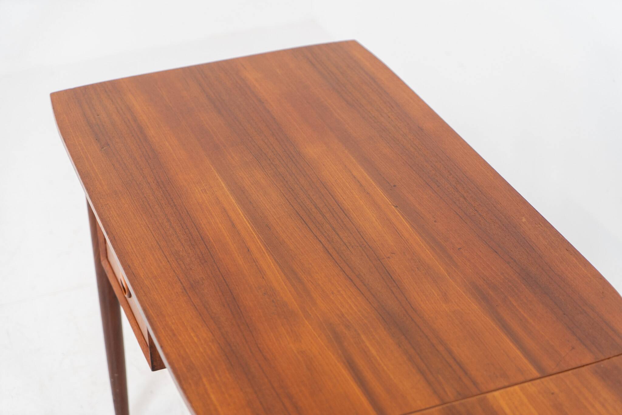 Teak drop-leaf desk