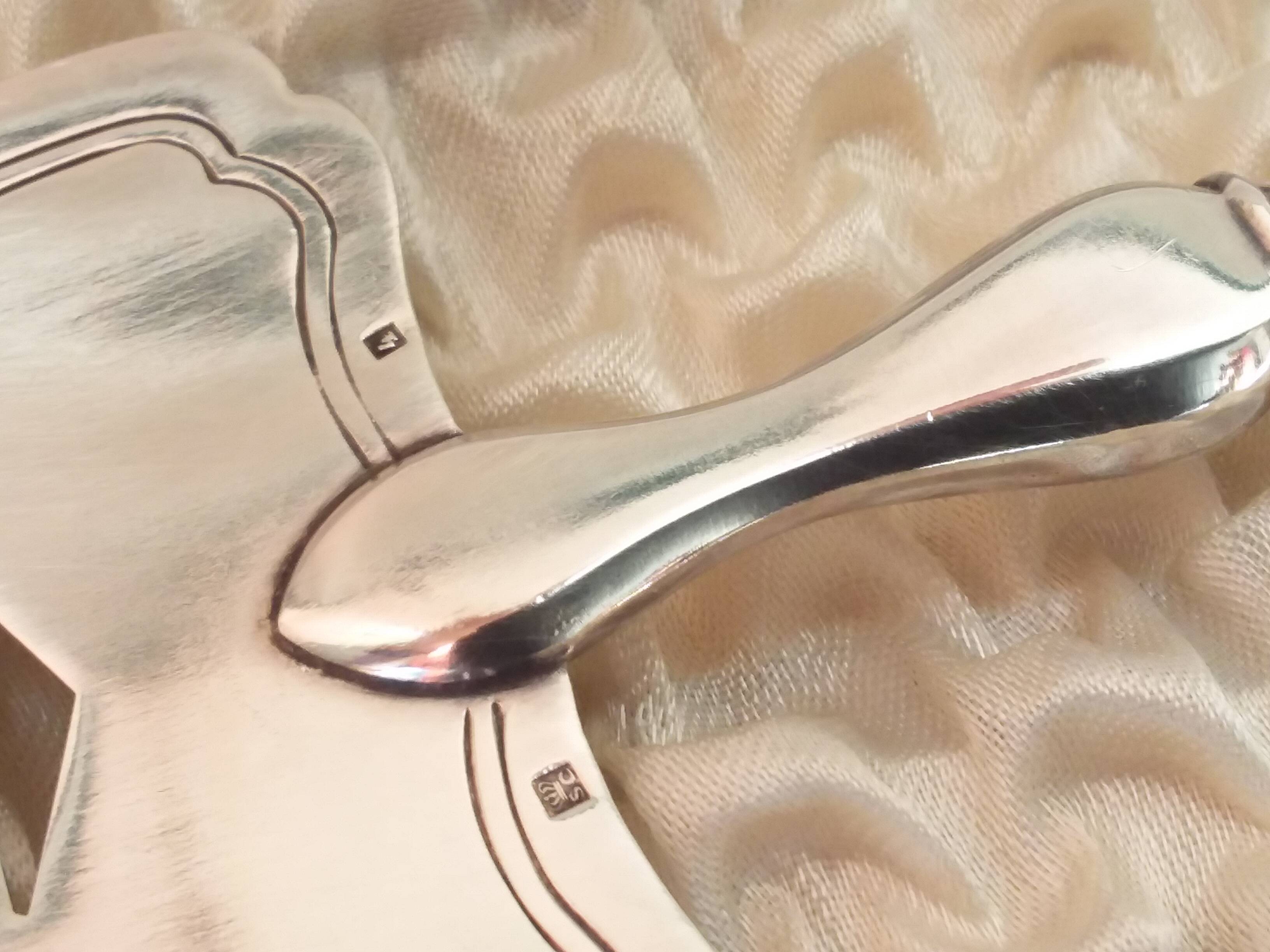 1940 Art Deco silver-plated pie server in its case