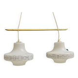 Double glass hanging lamp 1960s