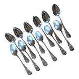 Set of 12 Médaillon dessert spoons, Boulenger