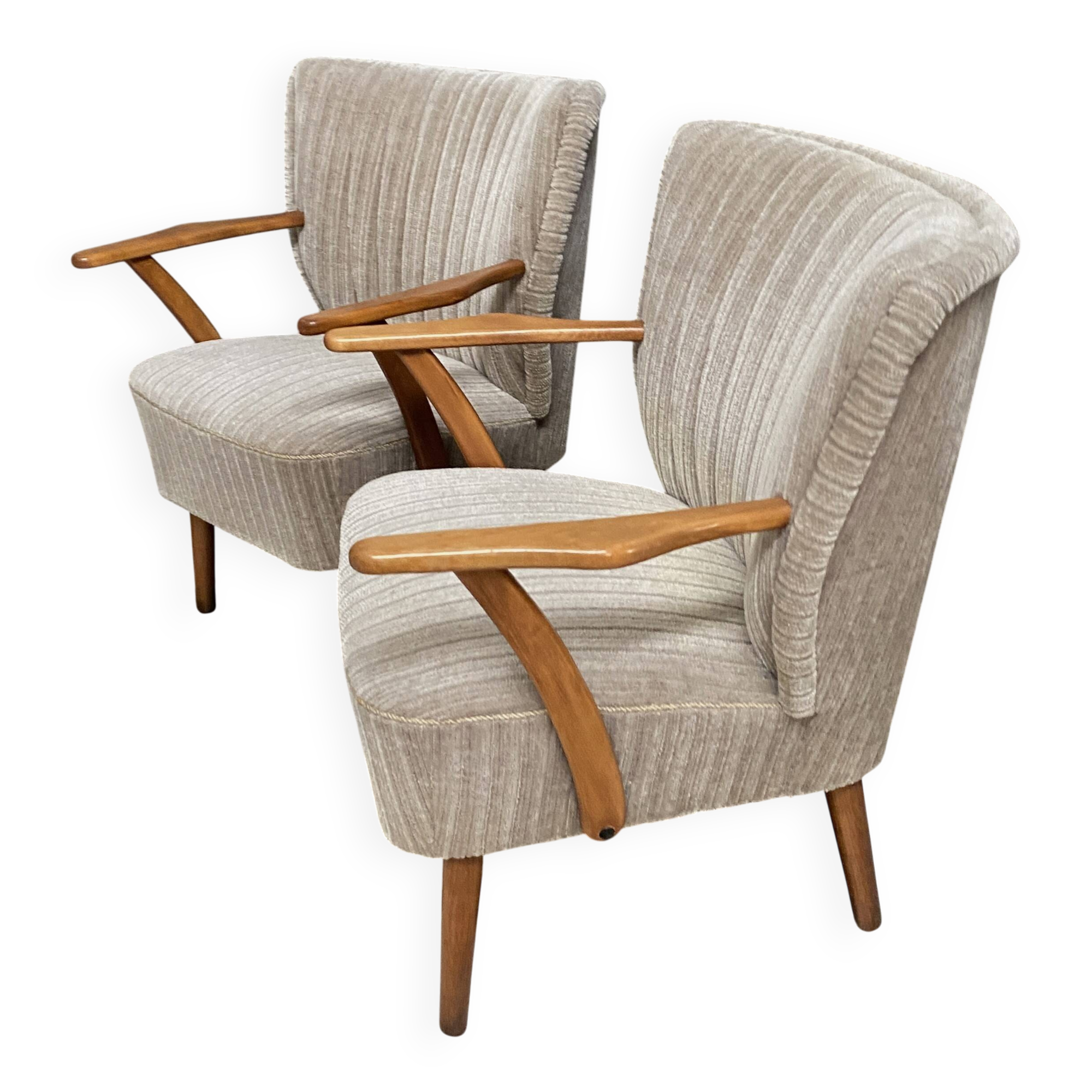 Set cocktail chairs with armrests 1960s