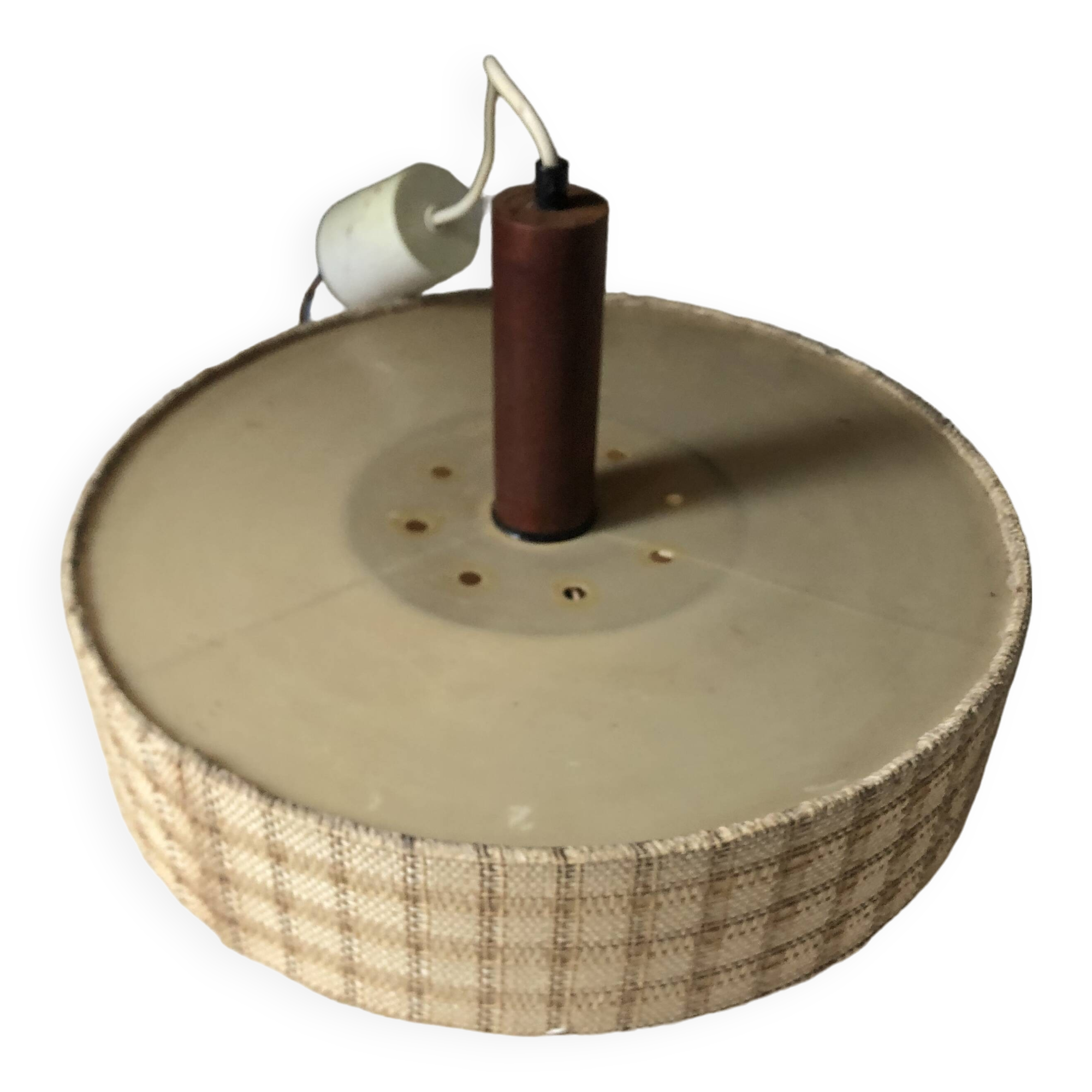 Scandinavian teak pendant light from the 60s/70s vintage