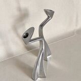 Paire de bougeoirs en aluminium par Matthew Hilton