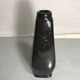 Ancient Soliflore Vase in Black Enamel ceramics - Gold Signed Vintage