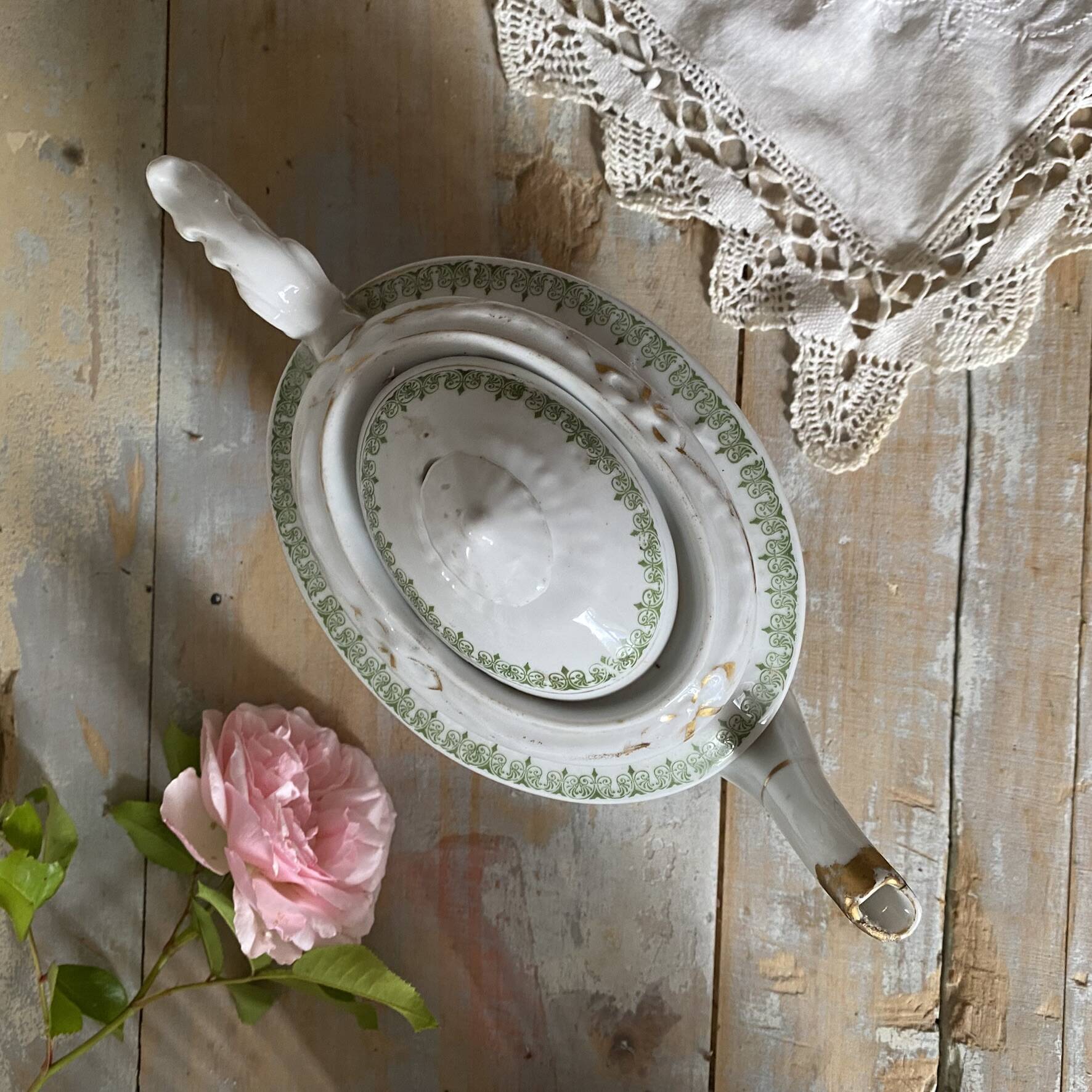 English porcelain teapot