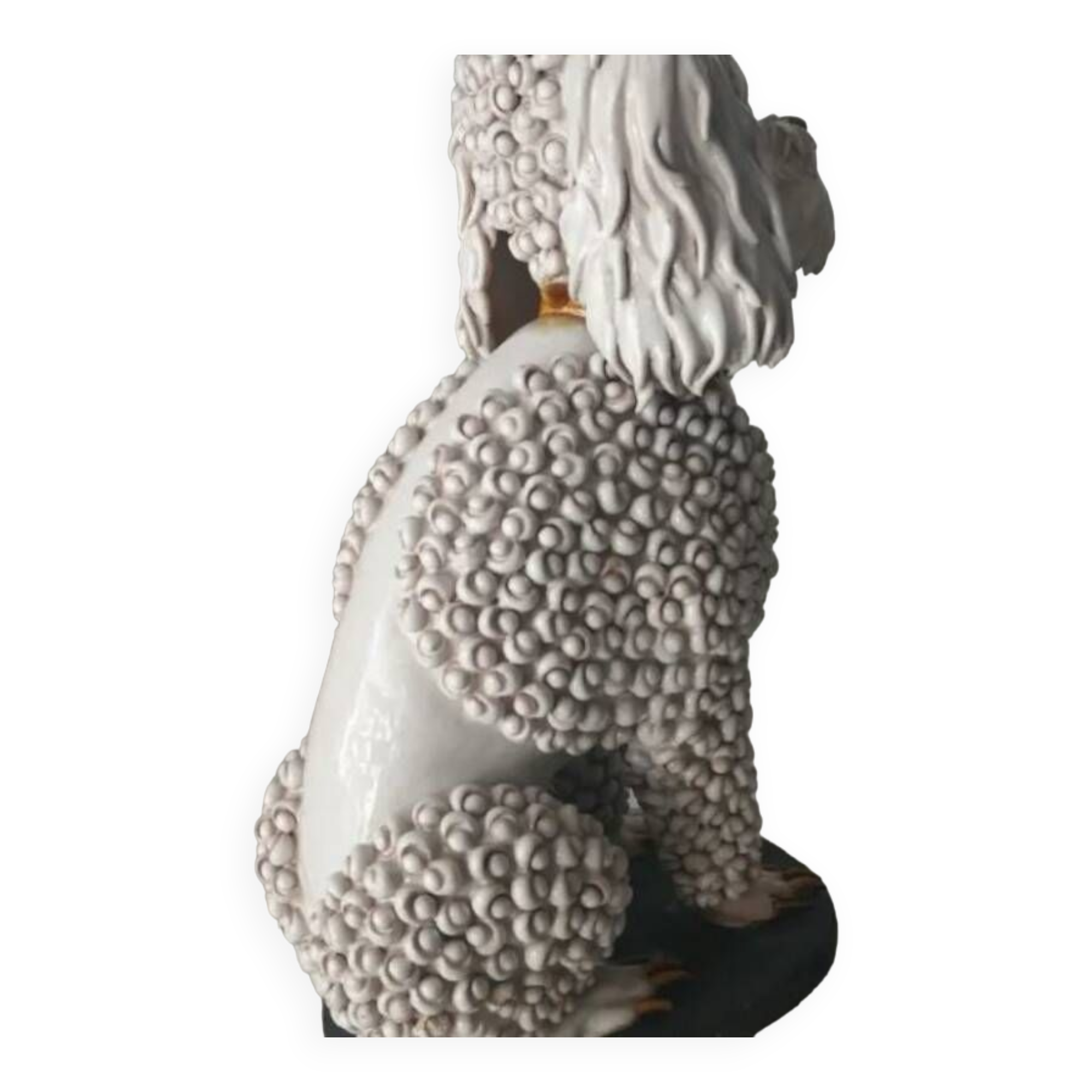 Sealed Dog Animal Glazed Ceramic Sculpture