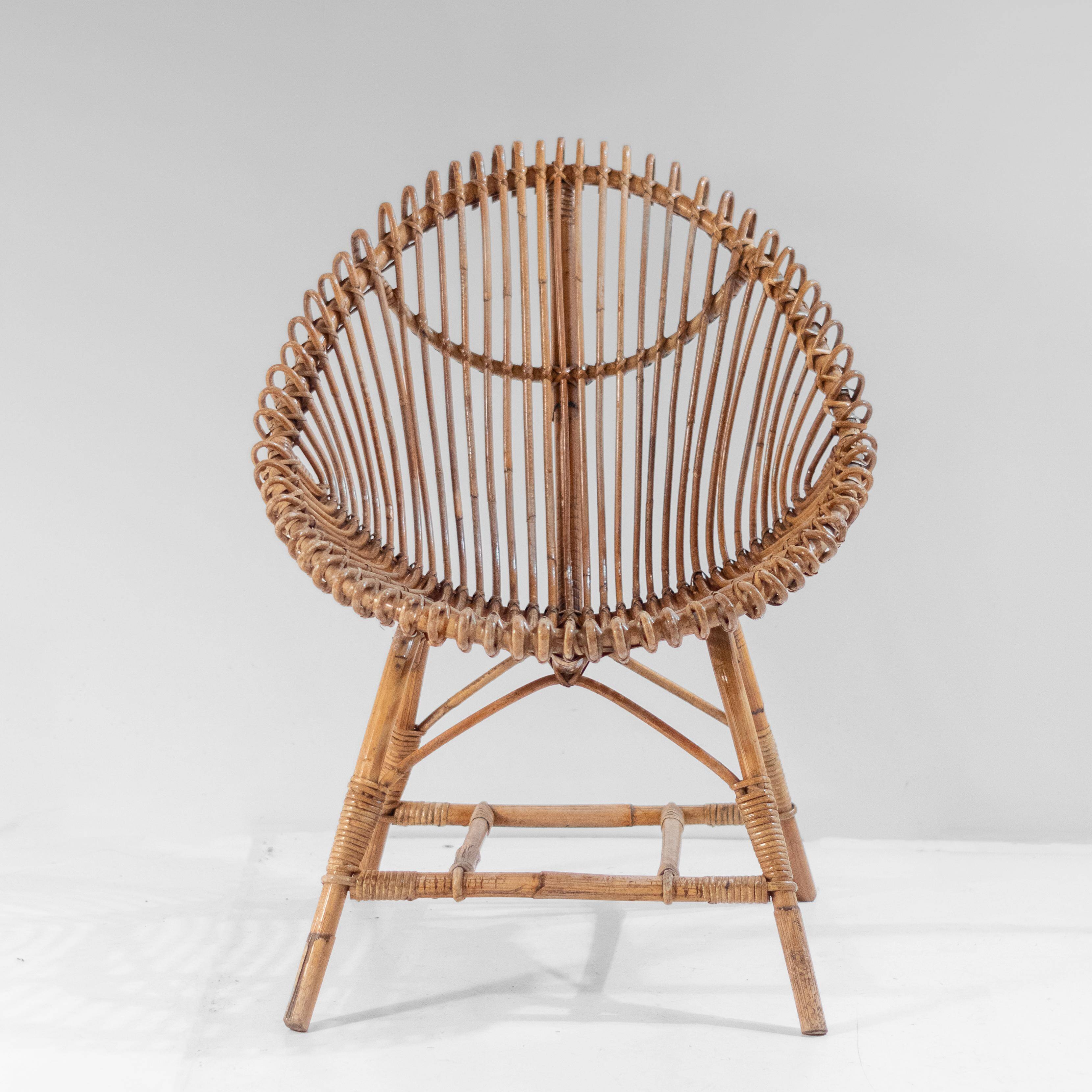 1960 Midcentury Modern Italian Bamboo Lounge Set