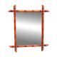 Miroir vintage en faux bambou des années 1970