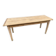 large farm table 185 cm in raw natural fir wood