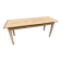 large farm table 185 cm in raw natural fir wood