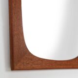 Minimalistic designed Mid-Century Danish Mirror in teak, 1960s