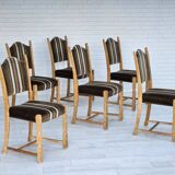 1970s, set 6 pcs of Danish dinning chairs, original good condition.