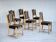 1970s, set 6 pcs of Danish dinning chairs, original good condition.