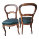 Pair of antique scroll chairs