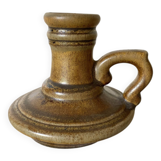 Stoneware hand candle holder