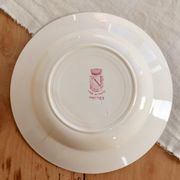 Vintage hollow plate from Saint-Amand, ironstone, Antibes design.