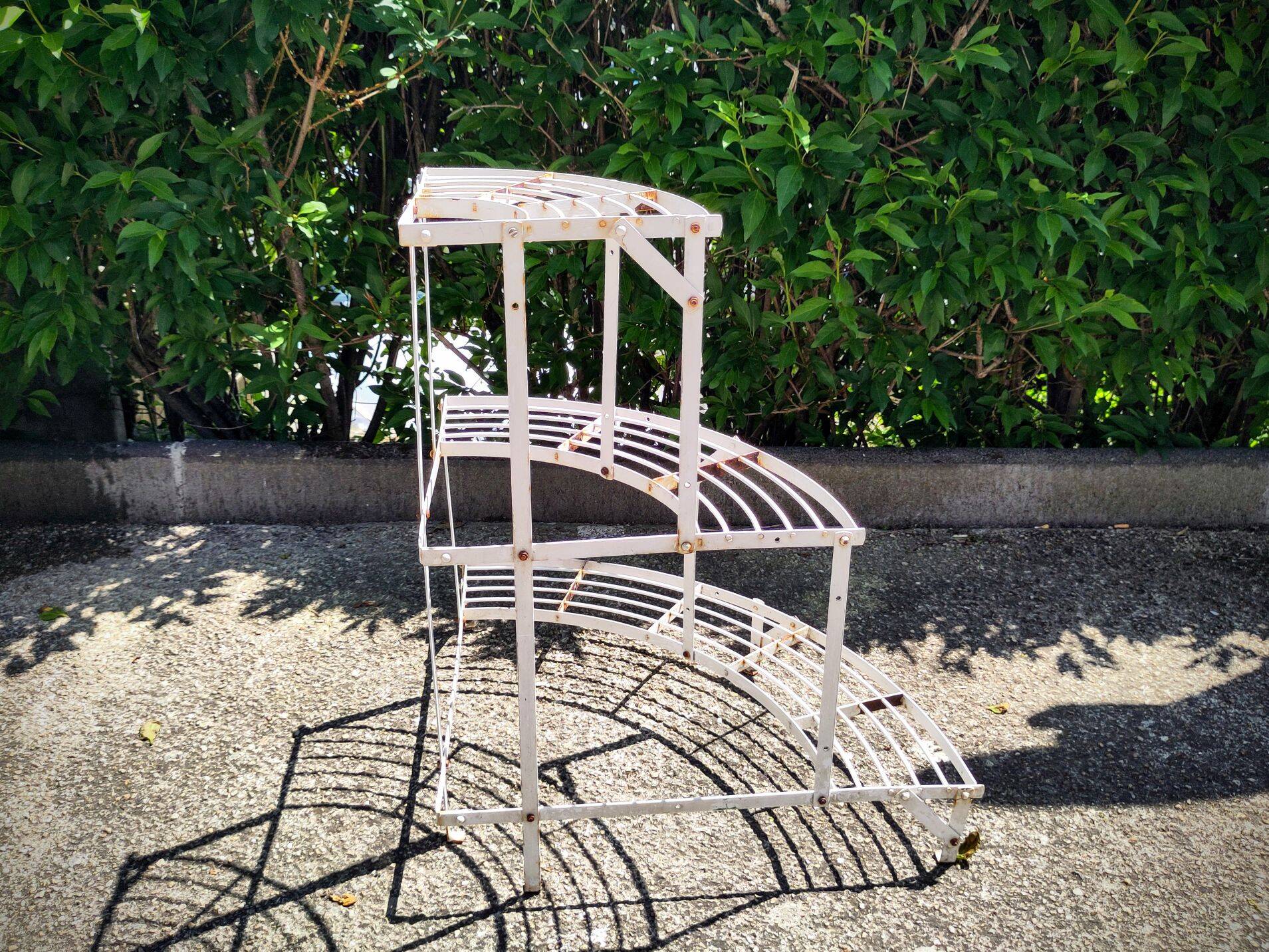 Old metal plant holder