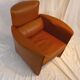 Cognac leather club chair
