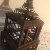 Wooden birdcage