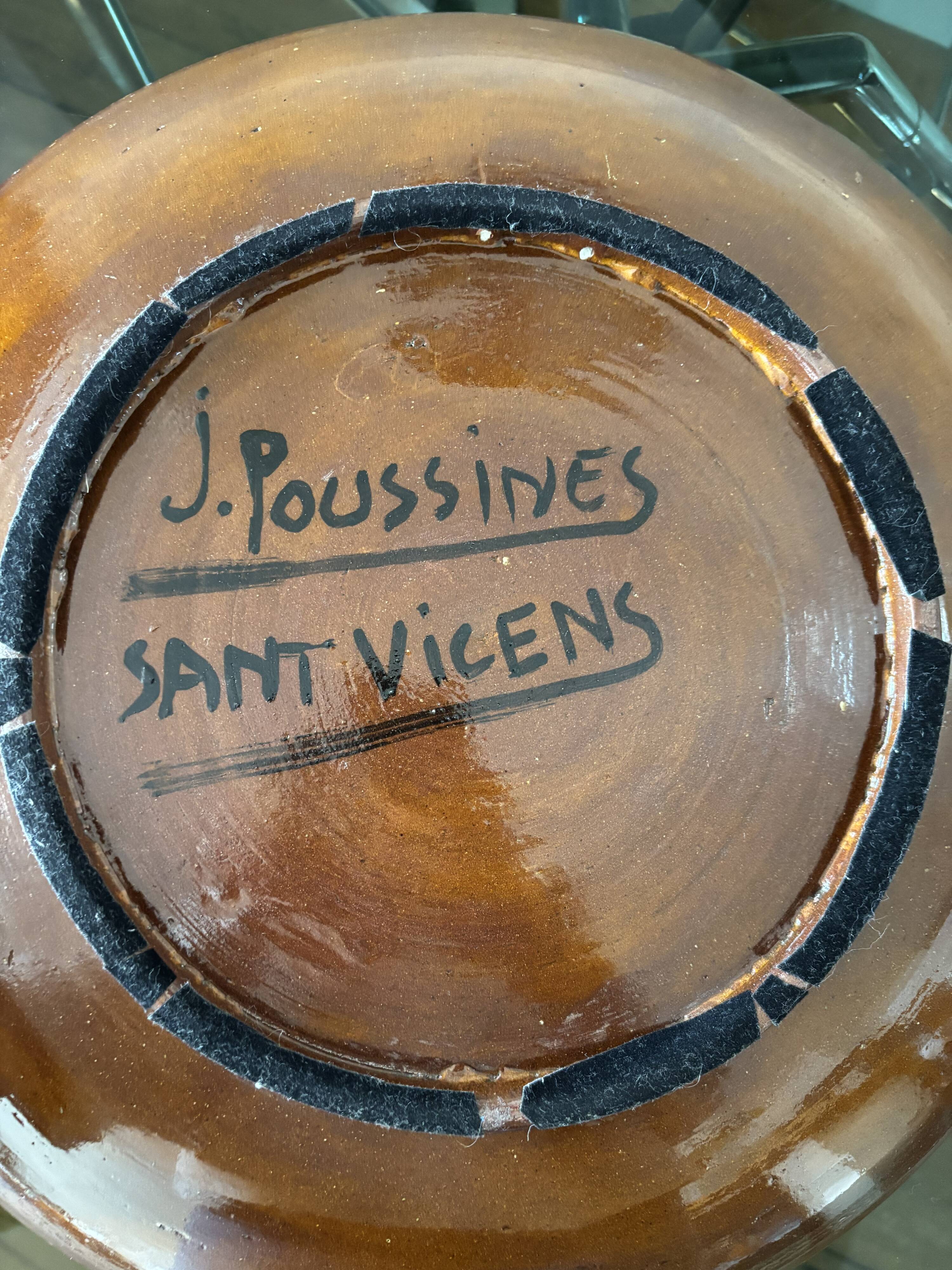 Large dish Jacques Poussine St Vicents 1950