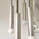 Suspension cascade tube 6 lumières design années 70