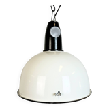 ndustrial Soviet White Enamel Pendant Lamp, 1960s