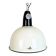 ndustrial Soviet White Enamel Pendant Lamp, 1960s
