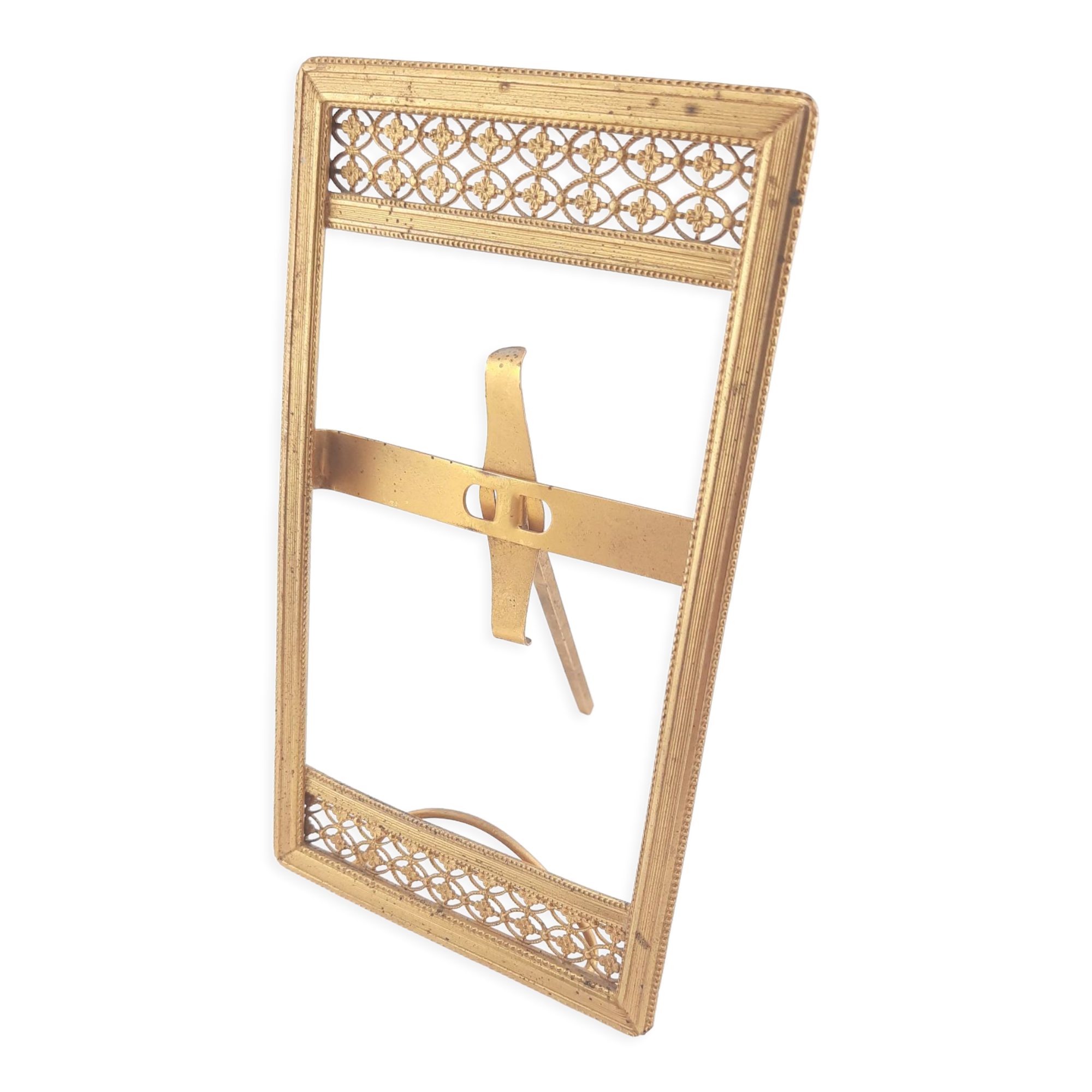 Victorian brass photo frame