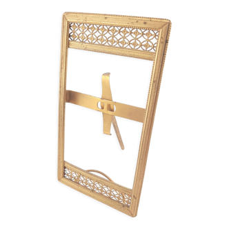 Victorian brass photo frame