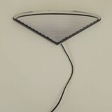 Postmodern glass and metal wall lamp / Memphis by Massive vintage Circa 1980