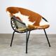 Chaise ballon en cuir 1950