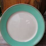 Set of mismatched mint green plates