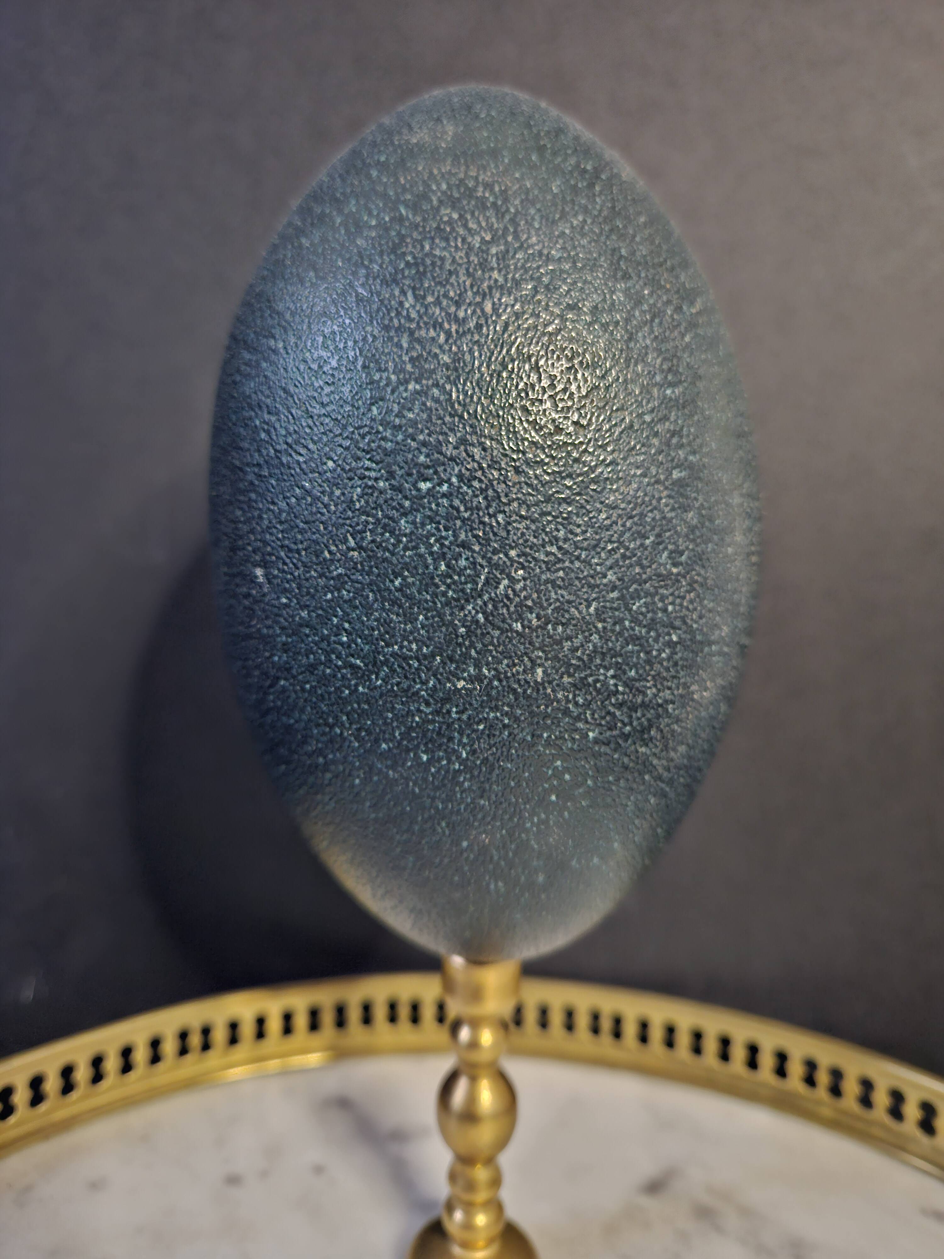 Emu Egg, Bronze Base (Early 20th century) H: 21 cm | Curiosity Collectible | PlaceOddity
