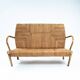 Japanese bamboo rope handmade highback sofa