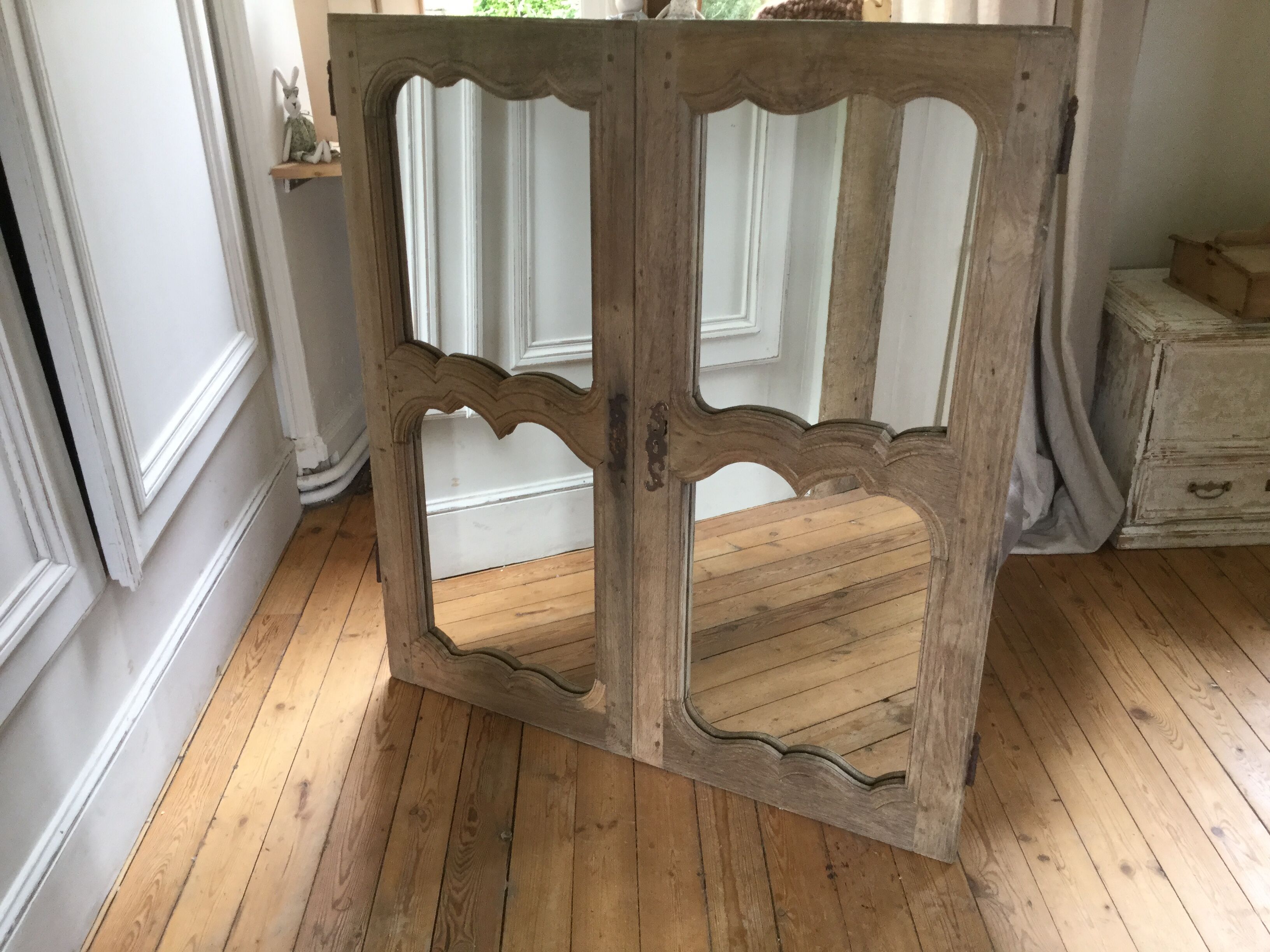 Mirror in old window