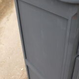 Renovated black chest of drawers