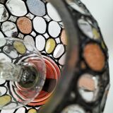Lamp: Richard Essig lamp base + stained glass globe