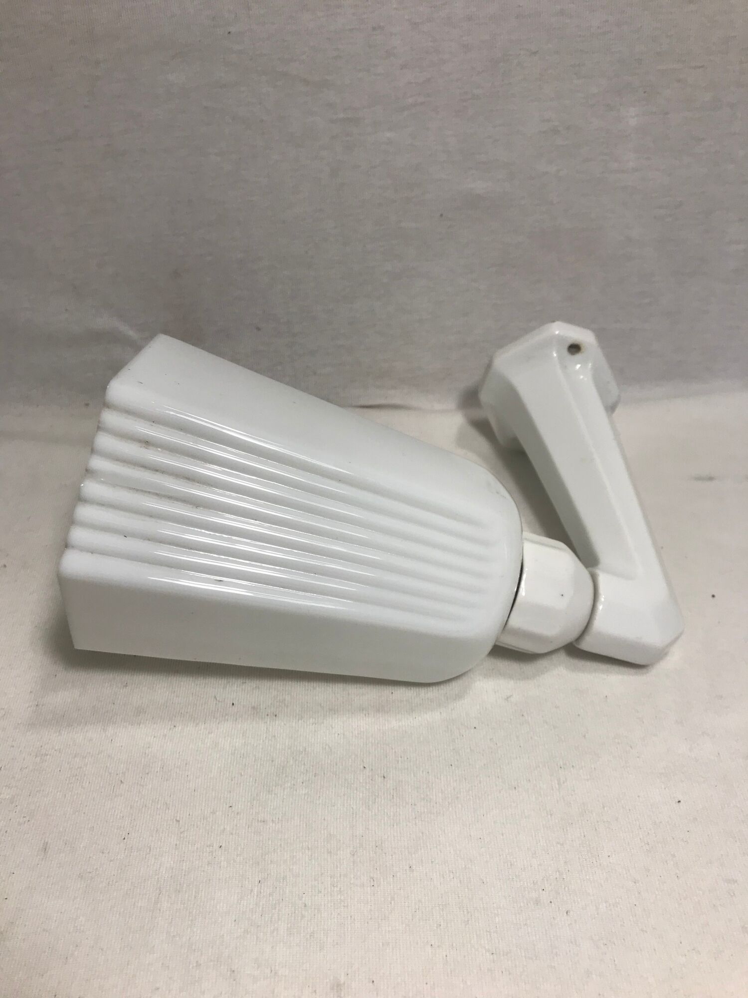 Old porcelain and glass wall lamp 50s