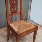 Chaise paillee dix neuvième siecle