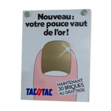 Affiche originale loterie nationale tac o tac nouveau votre pouce vaut de l'or 30 briques