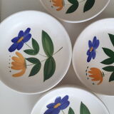 Set of 6 vintage hollow plates