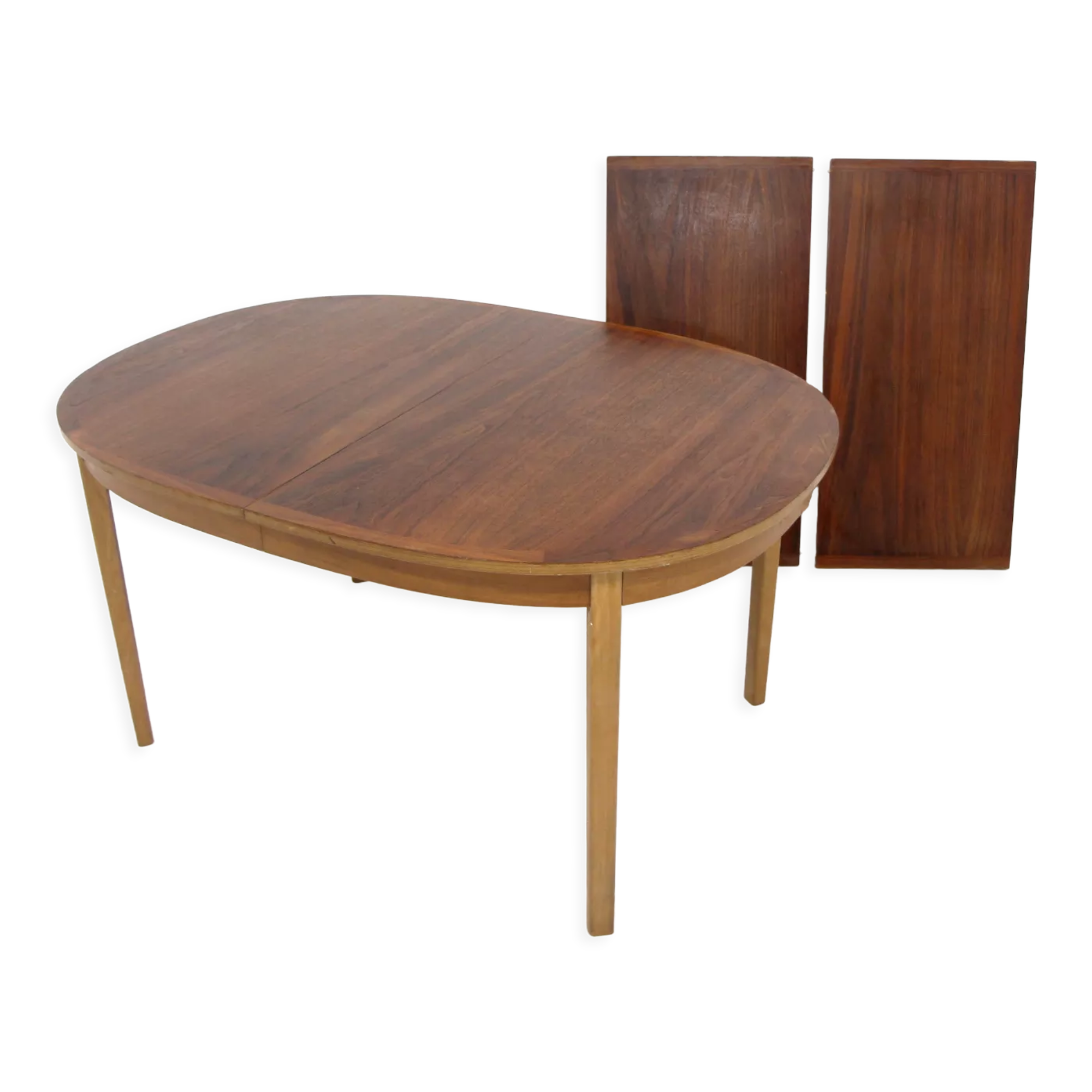 Scandinavian walnut dining table, Sweden, 1960