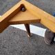 Table basse bois doré plateau marbre ancien table d'appoint