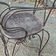 Fauteuils de jardin vintage en fer forgé
