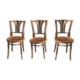 Set of 3 chairs published by Ton, Czech Republic