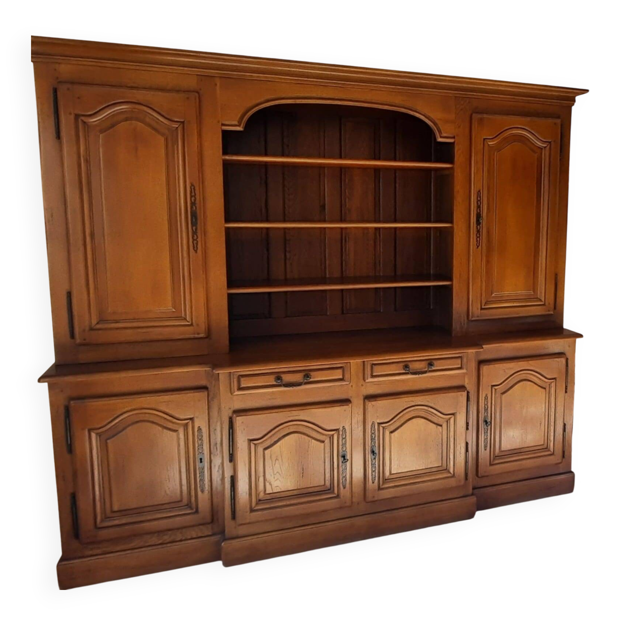 Numbered solid wood sideboard